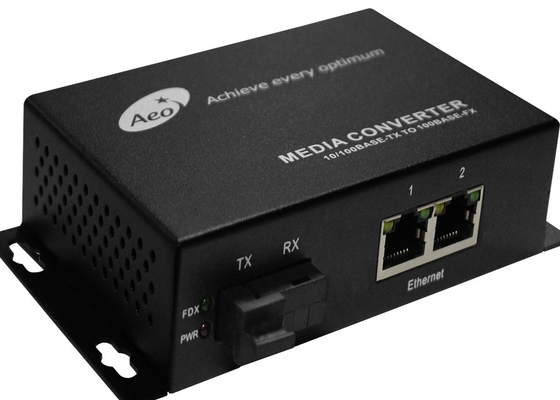 Gigabit Commercial Media Converter, SC Fiber To Ethernet Converter