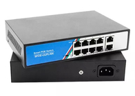 8 + 2 POE Switch 250m 10/100 / 1000Mbps Ethernet Network Switch Untuk Sistem Kamera IP