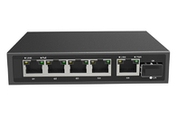 Full Gigabit 6-port PoE Switch 5*10/100/1000M RJ45 port dan 1*1000M Uplink SFP Port
