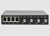 Sakelar Fiber Ethernet MDI Otomatis Dengan 4 Ethernet 10/100TX + 4 Port Fiber 100FX
