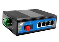 FCC Fiber POE Switch 4/8/16/24 Port Network Switch Dengan VLAN Dan IPC 250m