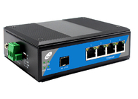 Industrial Din Rail SFP Fiber Switch 1 Slot SFP Dan 4 Port Ethernet