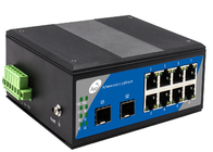 IP40 SFP Fiber Switch Storage And Forward dengan 2 slot SFP dan 8 port Ethernet