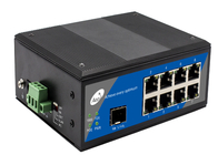 Single Fiber Port POE Ethernet Switch dengan Sumber Daya Eksternal 8 Port