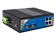 Rugged POE Ethernet Switch untuk Tingkat Transfer Data 10/100/1000 Mbps Temp Kerja -40-85°C