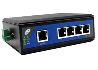 Industrial POE Ethernet Switch Suhu -40-85°C VLAN IPC 250M