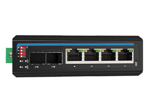 Managed SFP Switch Industrial 4 1000M POE Port dengan 2*1000M SFP Port