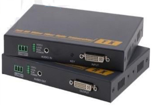 DVI ke Konverter Serat Optik Audio DVI KVM Fiber Optic Extender Dengan Kontrol KVM