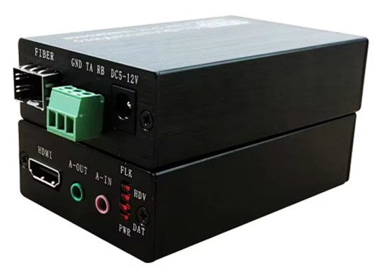 1080P HDMI Fiber Converter Audio Bidirectional RS232 Melalui Fiber Optic Extender