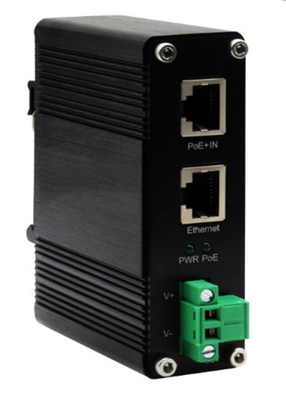 DIN-Rail Industrial 802.3bt Gigabit PoE++ Splitter Output Voltage 24VDC
