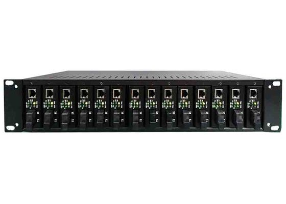 FCC Rack Mount Media Converter Chassis 2U 14 Slots