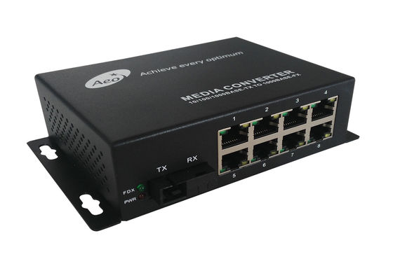1310 / 1550nm Komersial Media Converter, Fiber To RJ45 Media Converter