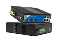 Sakelar Serat Ethernet Bertingkat Industri 10 / 100Mbps 4 Port Ethernet dan 2 Port Optik
