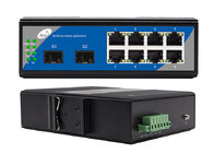 8 Port Gigabit Ethernet Switch Dengan SFP 1310/1550nm Dikelola 2 SFP dan 8 Port Ethernet POE