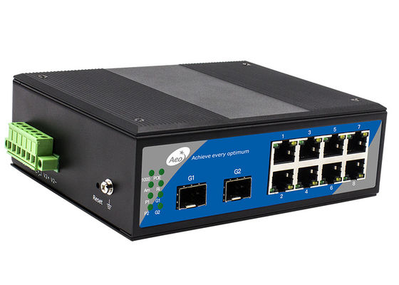 Sakelar POE Industri Cincin Bertingkat, Sakelar POE 8 Port Gigabit