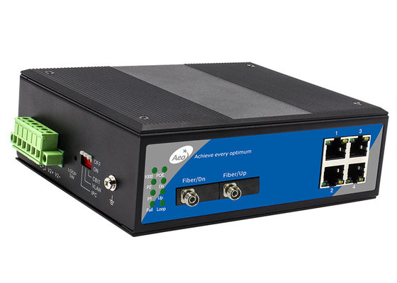 10 / 100Mbps 4 Port Sakelar POE Industri, Sakelar Ethernet 100 Mbps