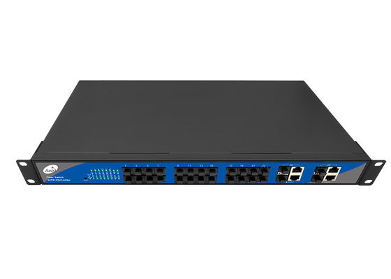 Rack Mount 100KM SFP Fiber Switch 1310 / 1550nm
