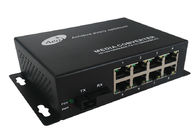 8 Port 80km Gigabit Ethernet Fiber Media Converter