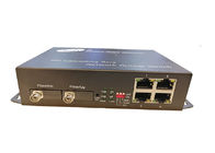 Sakelar Ethernet Serat Optik Bertingkat Gigabit 4 Ethernet 2 Port Optik Penuh