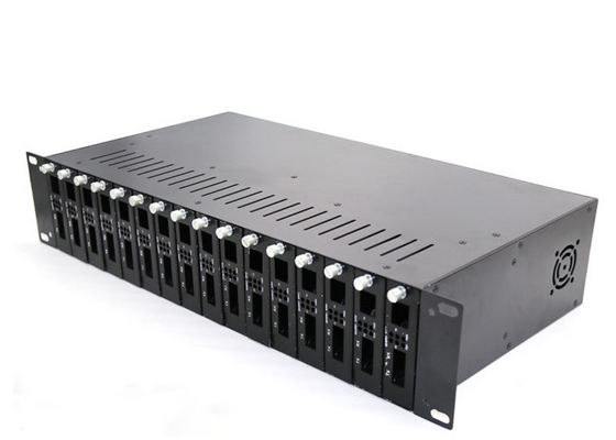 16 Kartu Rak Berbasis Sasis Mount Fiber Optic Media Converter