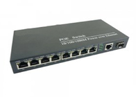 8POE+1RJ45+1Fiber Ethernet Media Converter Full Gigabit 10/100/1000Mbps