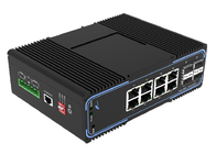 FCC Managed 4 10/100/1000Mbps SFP Fiber Switch Dengan 8 10/100/1000Mbps Ethernet Port