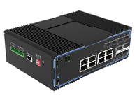 Sakelar Serat SFP Terkelola IP40 Dengan Port Ethernet 8 10/100/1000Mbps