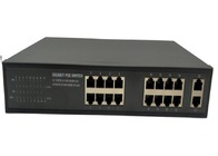 POE Gigabit Ethernet Switch dengan 16 Port POE 2 Port Uplink