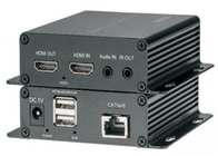 1080P HDMI Over Ethernet Extender Kit Dengan Audio Loop Keluar Lokal 1 Sinyal IR Terbalik