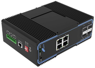 Sakelar Fiber Ethernet Terkelola 10/100/1000Mbps 4 Port Ethernet SFP dan 4 POE