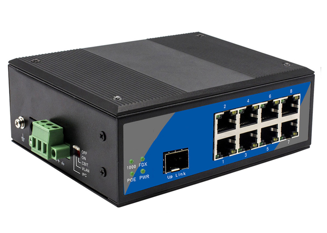 4 / 8 / 16 / 24 Port Industrial POE Switch Dengan SFP Port Opsional