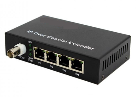 10/100Mbps POE Over Coax EOC Converter 2KM Dengan 1 BNC Dan 4 POE Ethernet Port