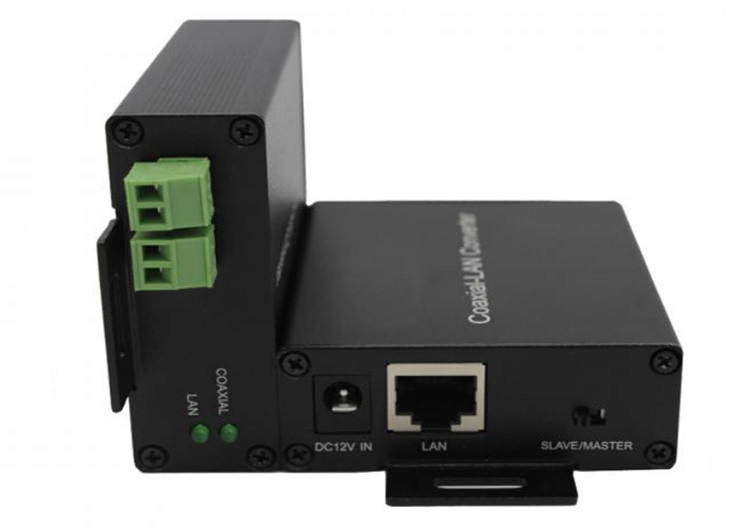 10/100Mbps Ethernet over Coax Converter 1*UTP+2*2wire Port Ethernet Ke Pasangan Koaksial/Twisted