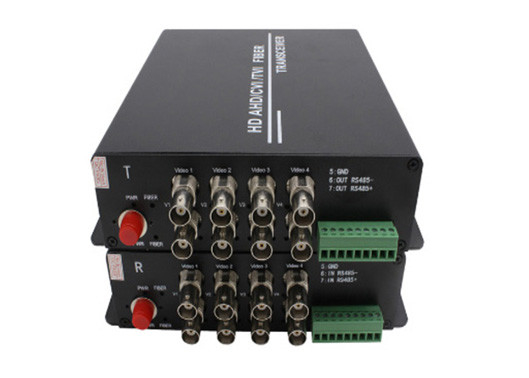 1080P AHD/CVI/TVI Video Fiber Converter 8ch 1080P BNC Video Dengan Rs485 Data
